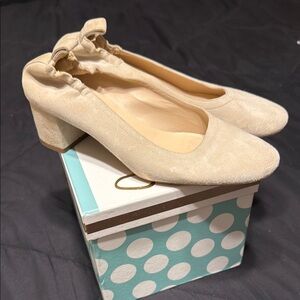 Everlane Cream Heels Minimalist Design